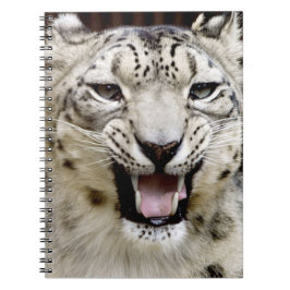 Caderno Espiral Cara do leopardo de neve