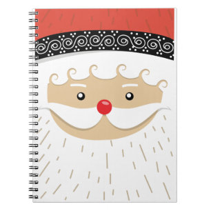 Caderno Espiral cara do Papai Noel