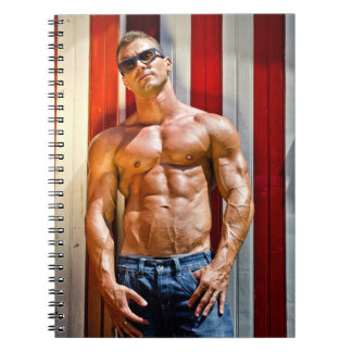 Caderno Espiral Cara Másculo Peito Musculoso Sexy Homem Sarado 