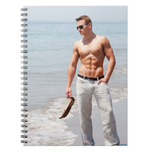 Caderno Espiral Cara Quente Peito Descoberto Abdômen Musculoso Pra