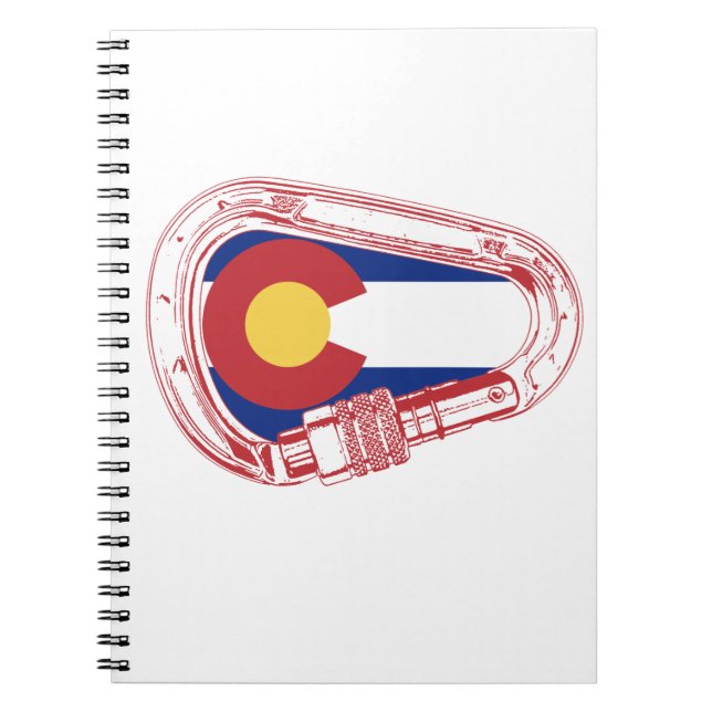 Caderno Espiral Carabiner de trepagem do Colorado (Frente)