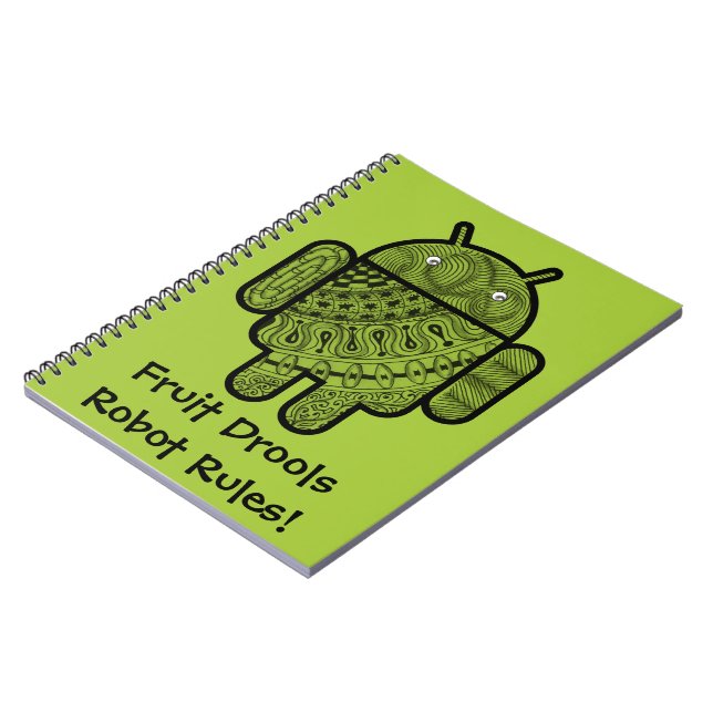 Caderno Espiral Caractere de porta Pancho para o robô Android™ (Left Side)