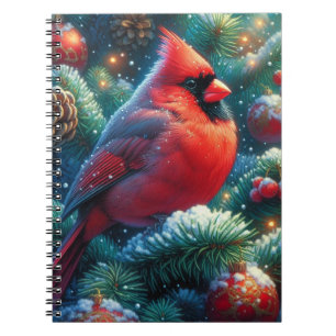 Caderno Espiral Cardeal de Natal/Inverno