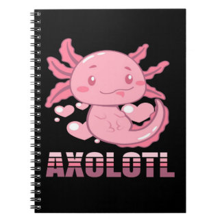 Caderno Espiral Cardíaco Axolotl | Banda desenhada Axolotl