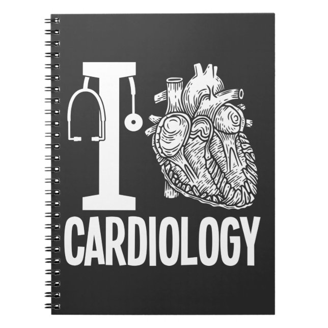 Caderno Espiral Cardiologia do Amor Cirurgia Cardíaca Cardiologist (Frente)