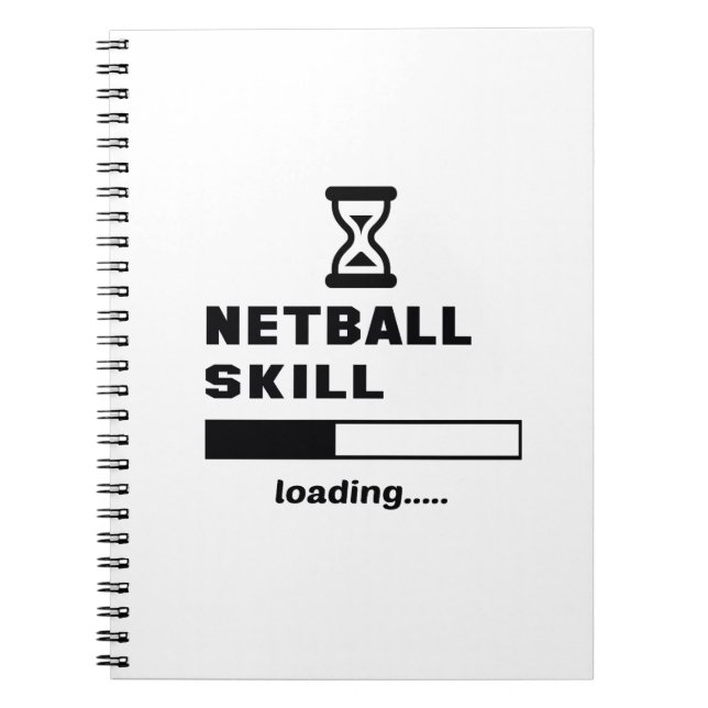 Caderno Espiral Carga da habilidade do Netball ...... (Frente)
