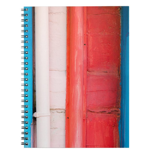 Caderno Espiral Caribe cores - abstrato (Frente)