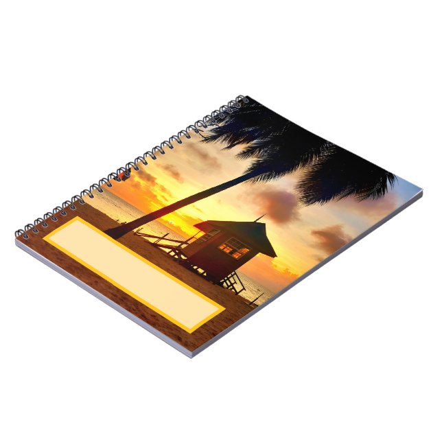 Caderno Espiral Caribe Notebook Sunset Spiral (Left Side)