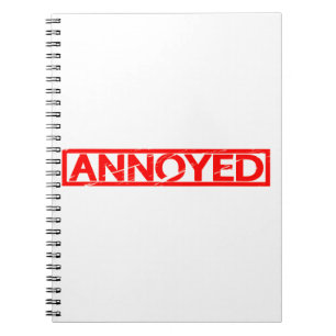 Caderno Espiral Carimbo irritado