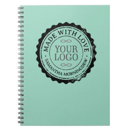 Caderno Espiral Carimbo - SEU TEXTO & LOGO 3