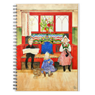 Caderno Espiral Carl Larsson - Papa, mamã, criança, arte