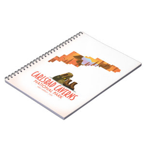 Caderno Espiral Carlsbad caverns national park novo mapa do méxic