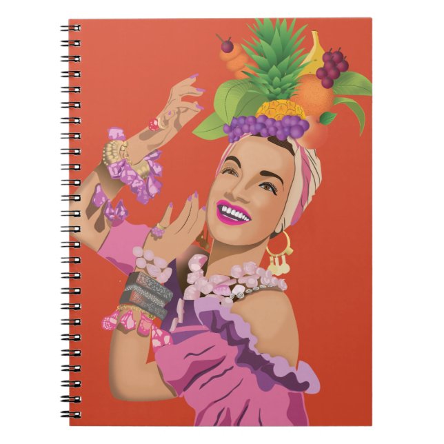 Caderno Espiral Carmen Miranda (Frente)