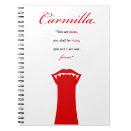 Caderno Espiral Carmilla Notebook