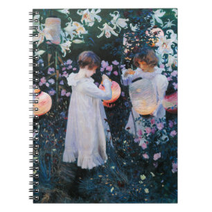 Caderno Espiral Carnação, Lily, Lily, Rosa John Singer Sargent