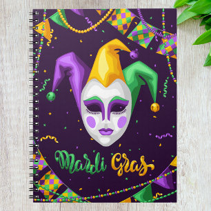 Caderno Espiral Carnaval de Mardi Gras