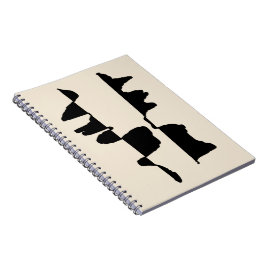 Caderno Espiral Carnet de Notes "Abstrait Dual Face"