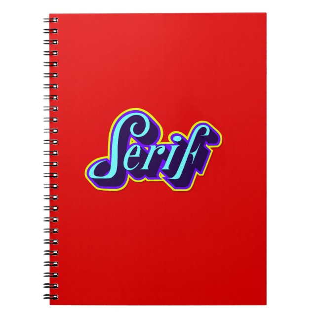 Caderno Espiral Carnet - Serif (Frente)