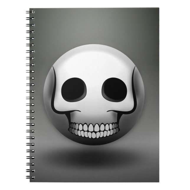 Caderno Espiral Carnet skullmoji (Frente)
