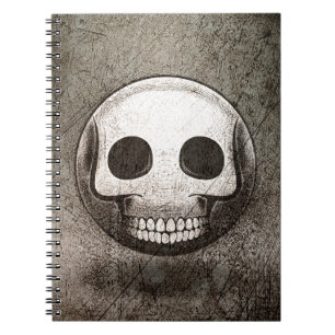 Caderno Espiral Carnet skullmoji Vintage