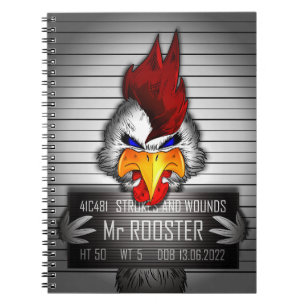 Caderno Espiral Carnet Sr. Rooster