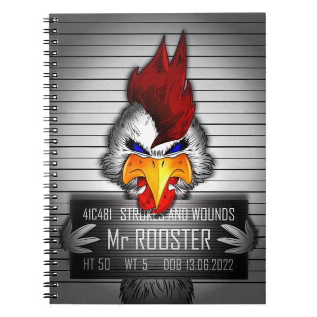 Caderno Espiral Carnet Sr. Rooster (Frente)