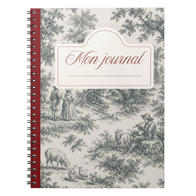 Caderno Espiral Carnet toile de Jouy (Frente)