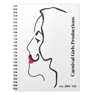 Caderno Espiral Carnival Girls Productions Silhueta