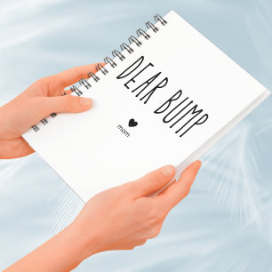 Caderno Espiral Caro Bump Gravidez Diário Amor Mãe