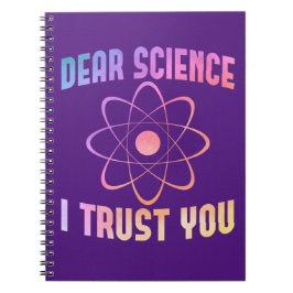 Caderno Espiral Caro Ciência Confio Em Você - Ciência Engraçada