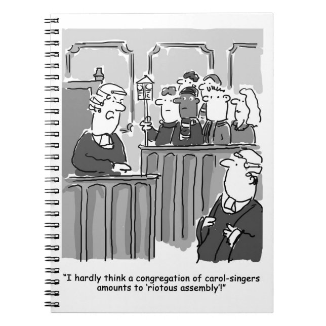 Caderno Espiral Carol Singers no Tribunal - Legal (Frente)
