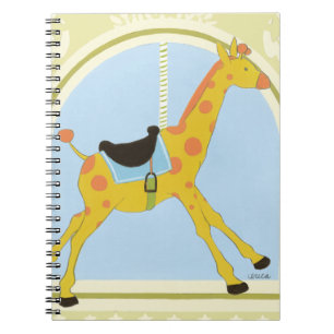 Caderno Espiral Carousel Giraffe de June Erica Vess