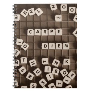 Caderno Espiral Carpe Diem - Azulejos