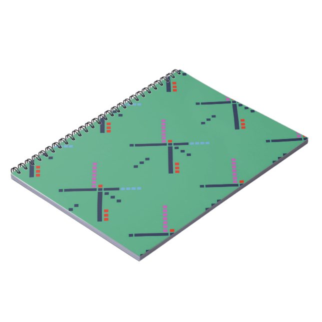 Caderno Espiral Carpete do aeroporto PDX (Left Side)