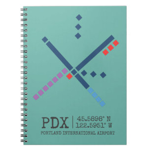 Caderno Espiral Carpete do aeroporto PDX PORTANHA