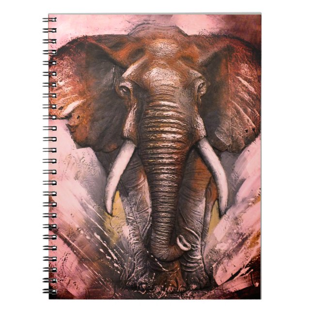 Caderno Espiral Carregamento de elefante (Frente)