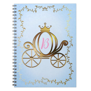 Caderno Espiral Carrinho de Ouro da Princesa História Azul Persona