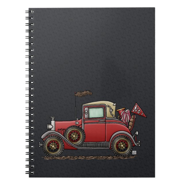 Caderno Espiral Carro antigo bonito (Frente)