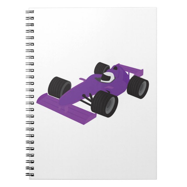 Caderno Espiral Carro de Corrida de F1 (Frente)