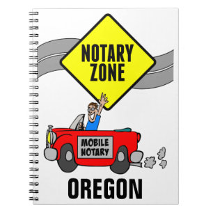 Caderno Espiral Carro de Esporte Vermelho da Zona Notícia Móvel, O