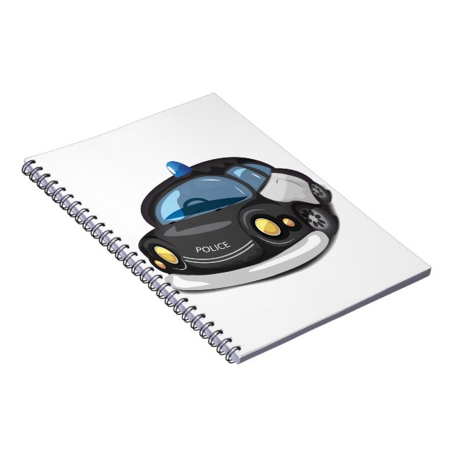 Caderno Espiral Carro de Polícia Antigo (Lado Direito)