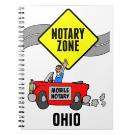 Caderno Espiral Carro Desportivo da Zona Notícia Móvel, Ohio