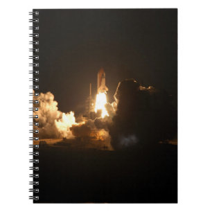 Caderno Espiral Carro espacial Terra nave espacial Noite Canva