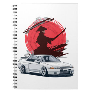 Caderno Espiral Carro Japonês Samurai R32