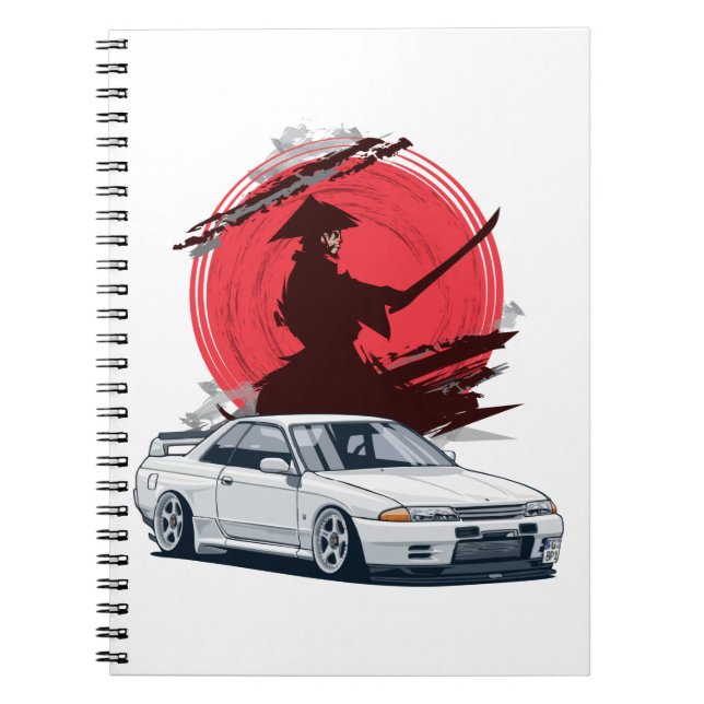 Caderno Espiral Carro Japonês Samurai R32 (Frente)