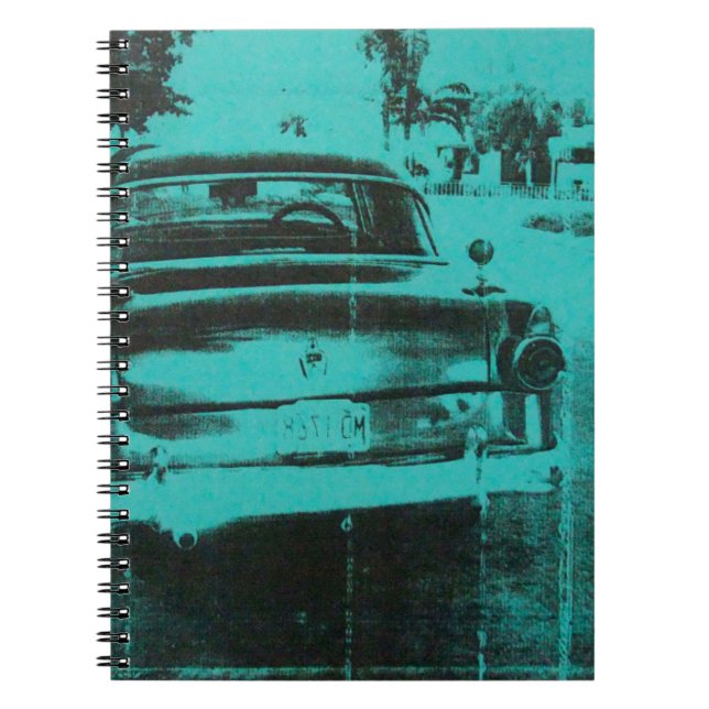 Caderno Espiral Carro verde (Frente)