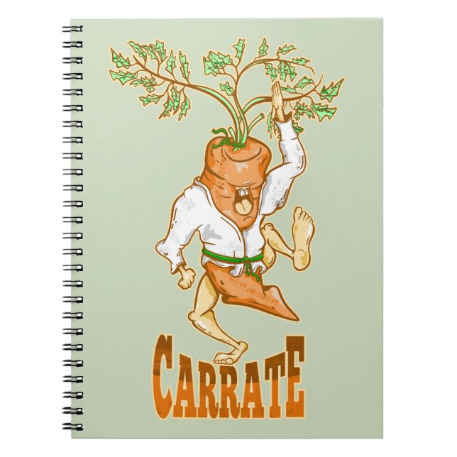 Caderno Espiral Carrot Karate CARRATE (Frente)