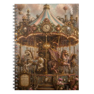 Caderno Espiral Carrusel Caprichoso Steampunk