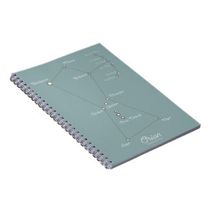 Caderno Espiral Carta Astronômica da Nebulosa de Órion