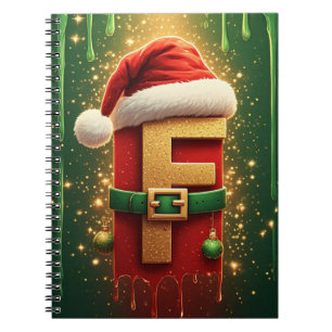 Caderno Espiral Carta de Natal F Com Coroa Para Decoração de Feria